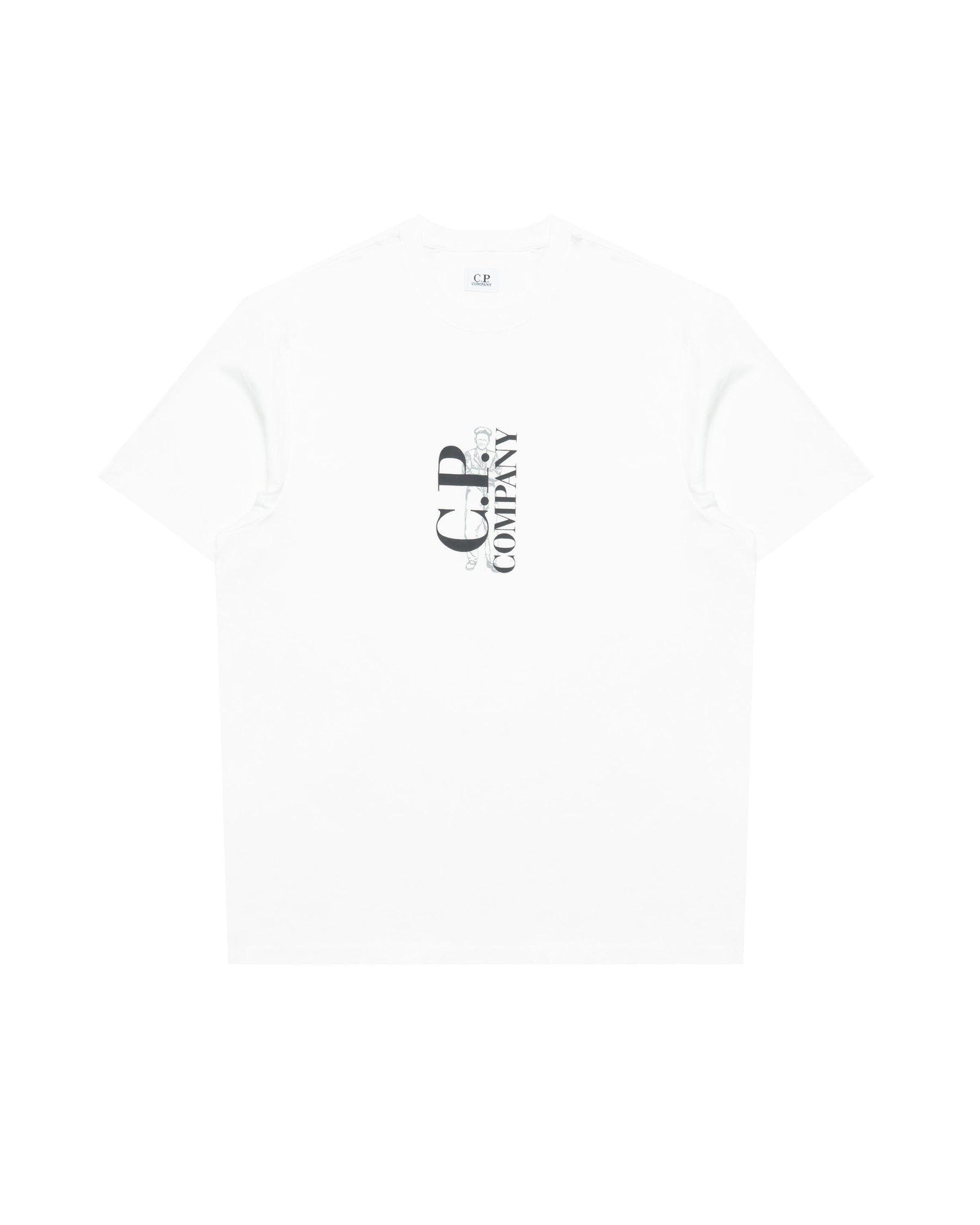 C.P. Company 30/1 JERSEY VERTICAL LOGO T-SHIRT