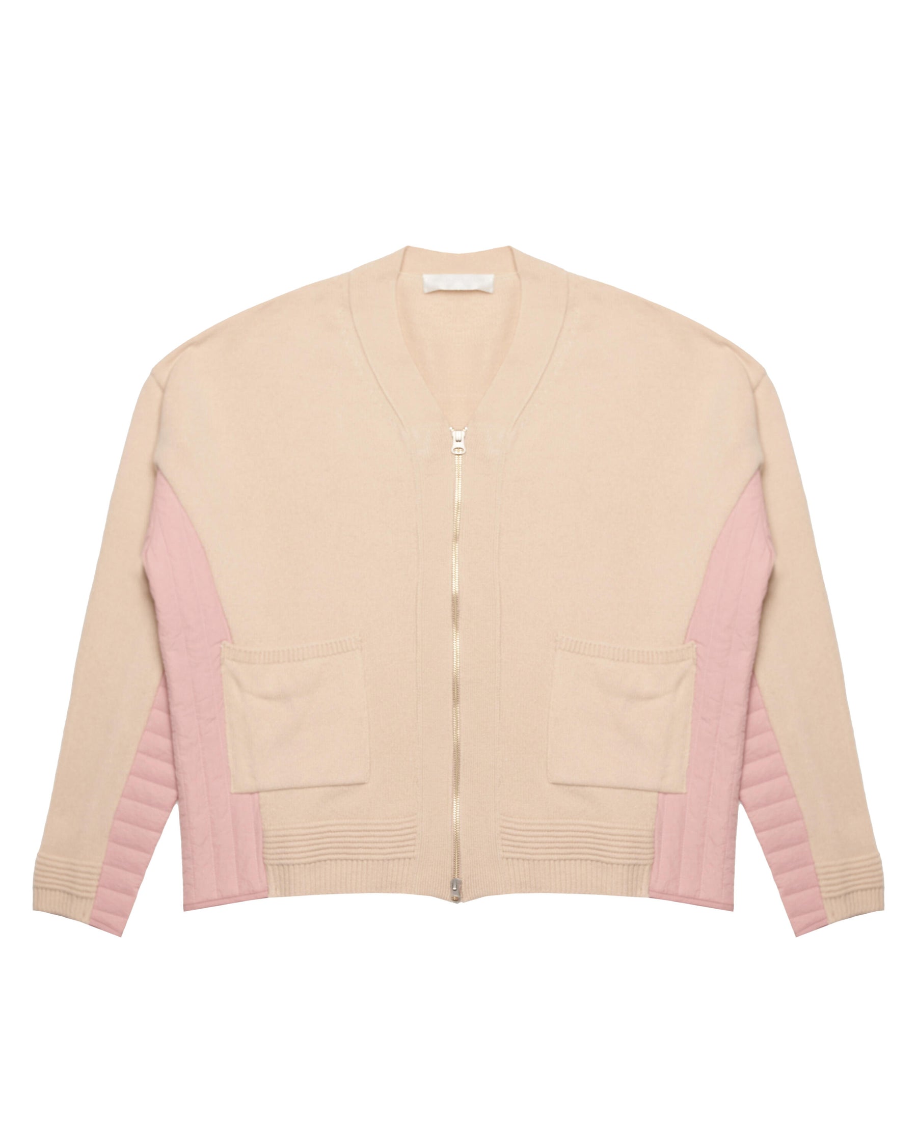 HGBB STUDIO Salmon Knit Zip-Up