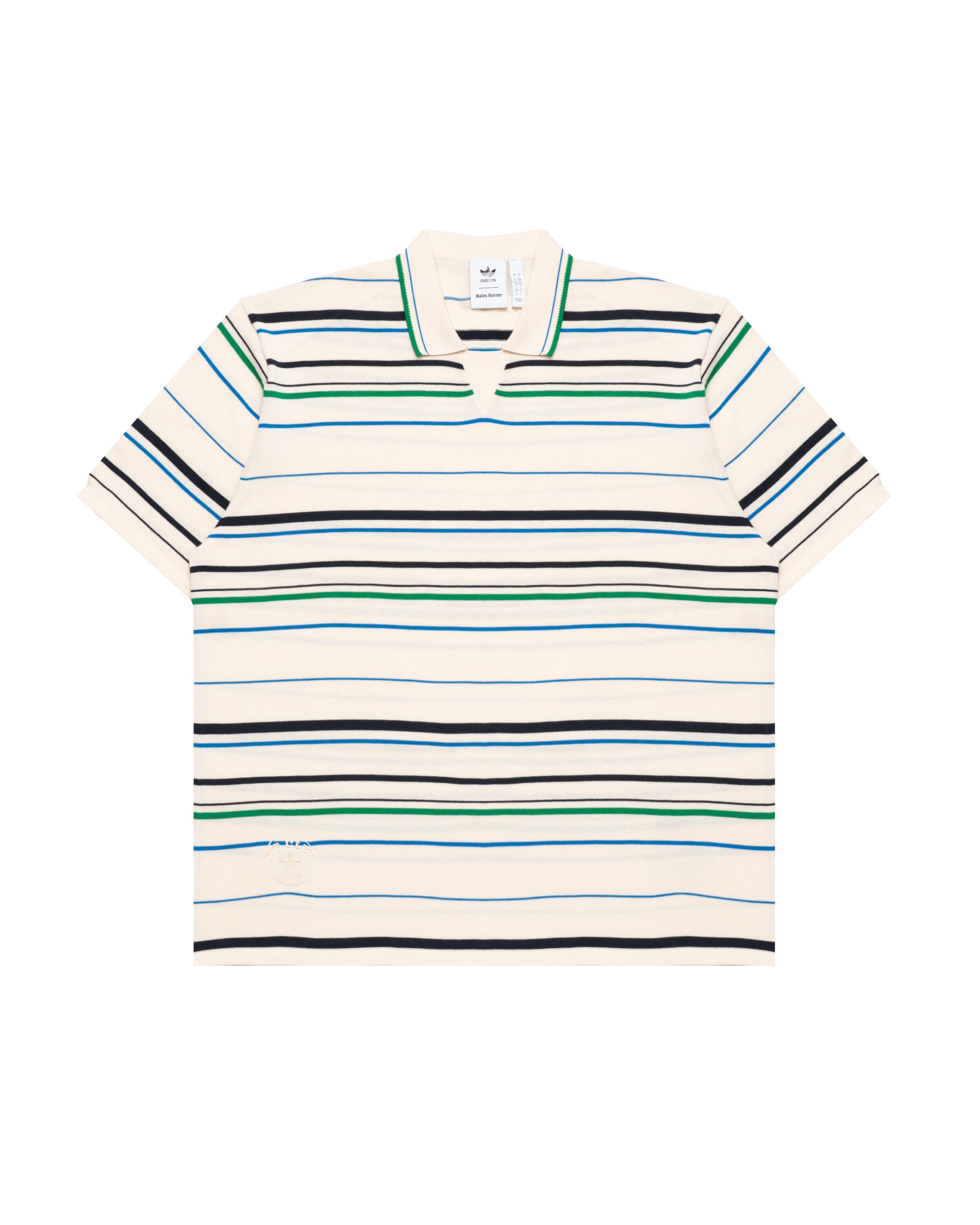 ★人気【Adidas】★WALES BONNER X ADIDAS ORIGINALS POLO★ ADIDAS ORIGINALS + Wales Bonner jacquard-knit polo shirt