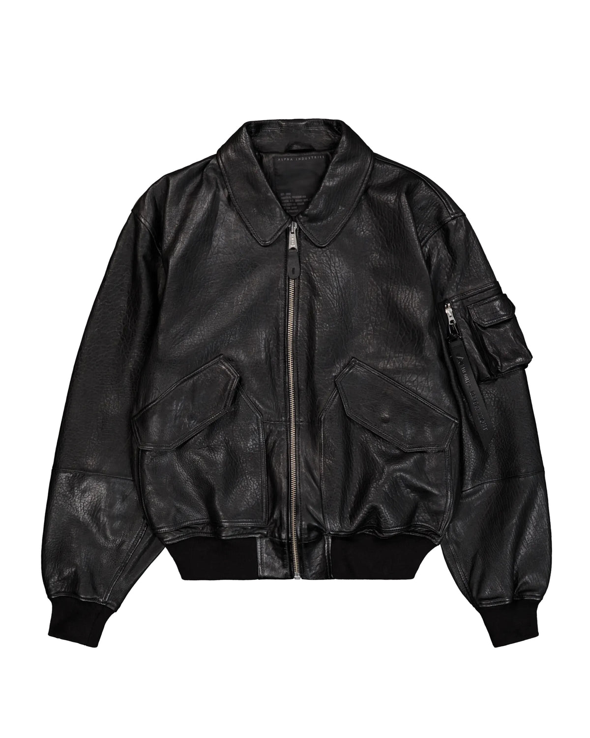 Alpha Industries CWU-36/P Leather UV Bomber Jacket