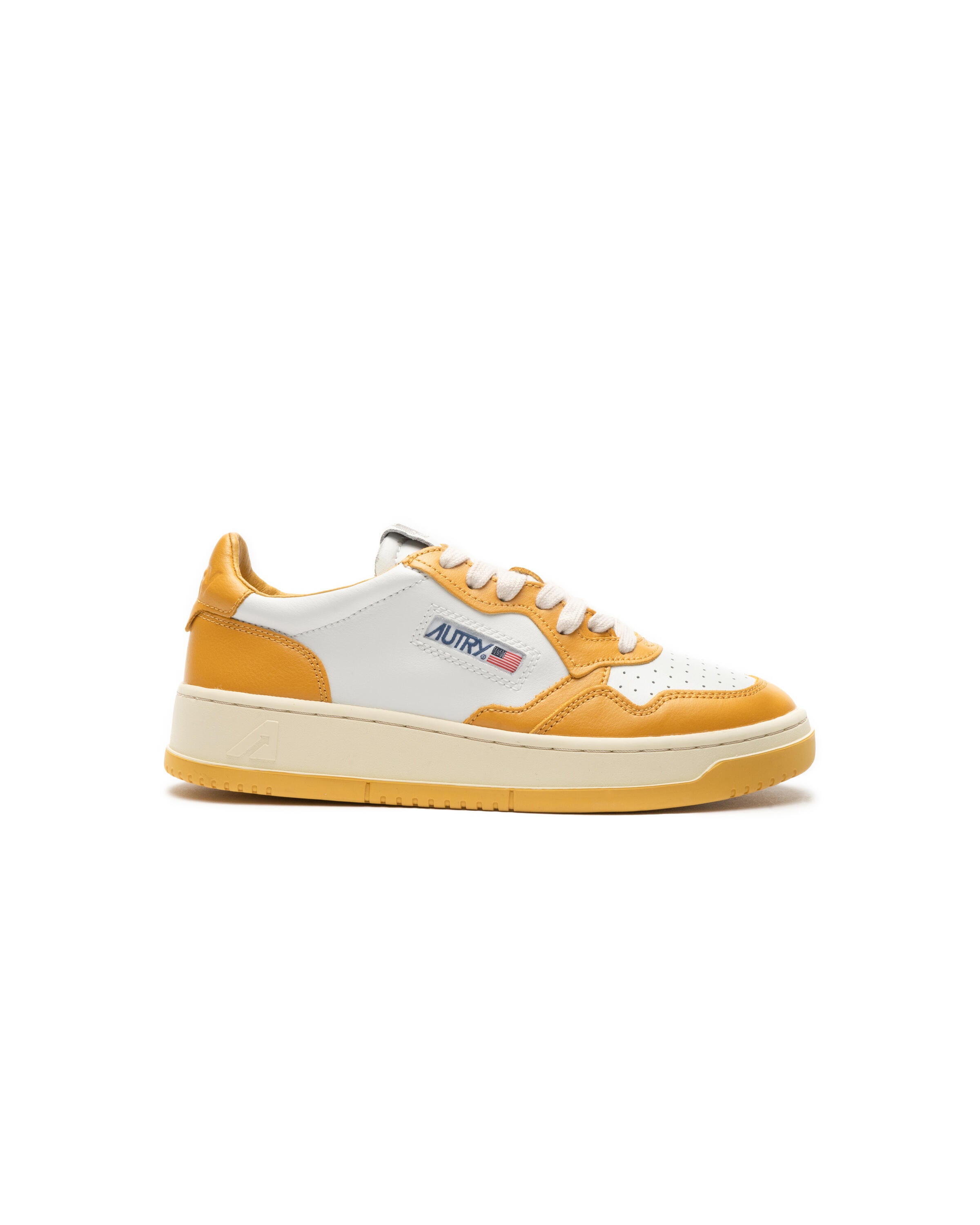 スニーカー AUTRY Medalist sneakers in leather mustard AULWWB12 autry-action-shoes-wmns-