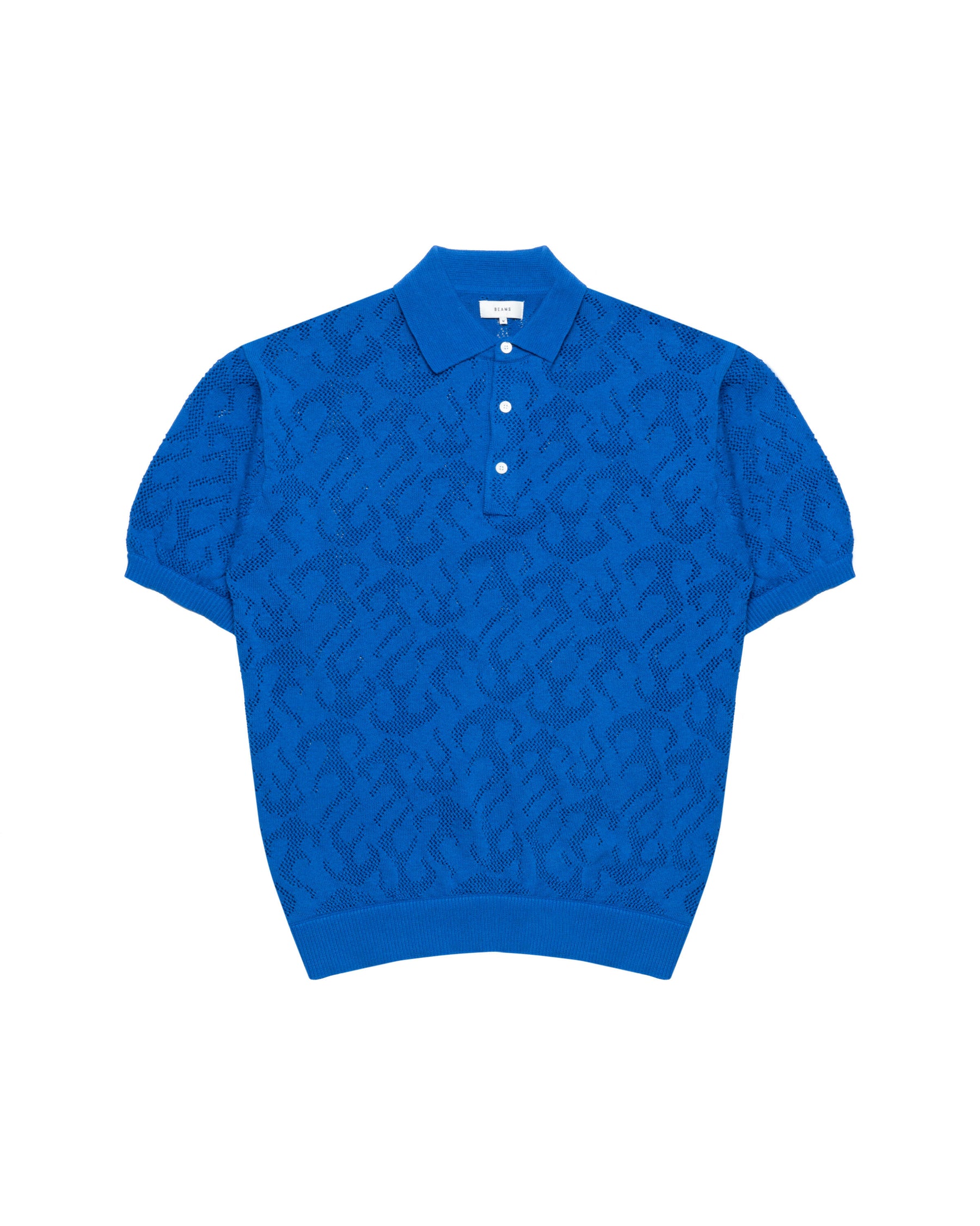 Beams 12 Gauge Mesh Polo Shirt