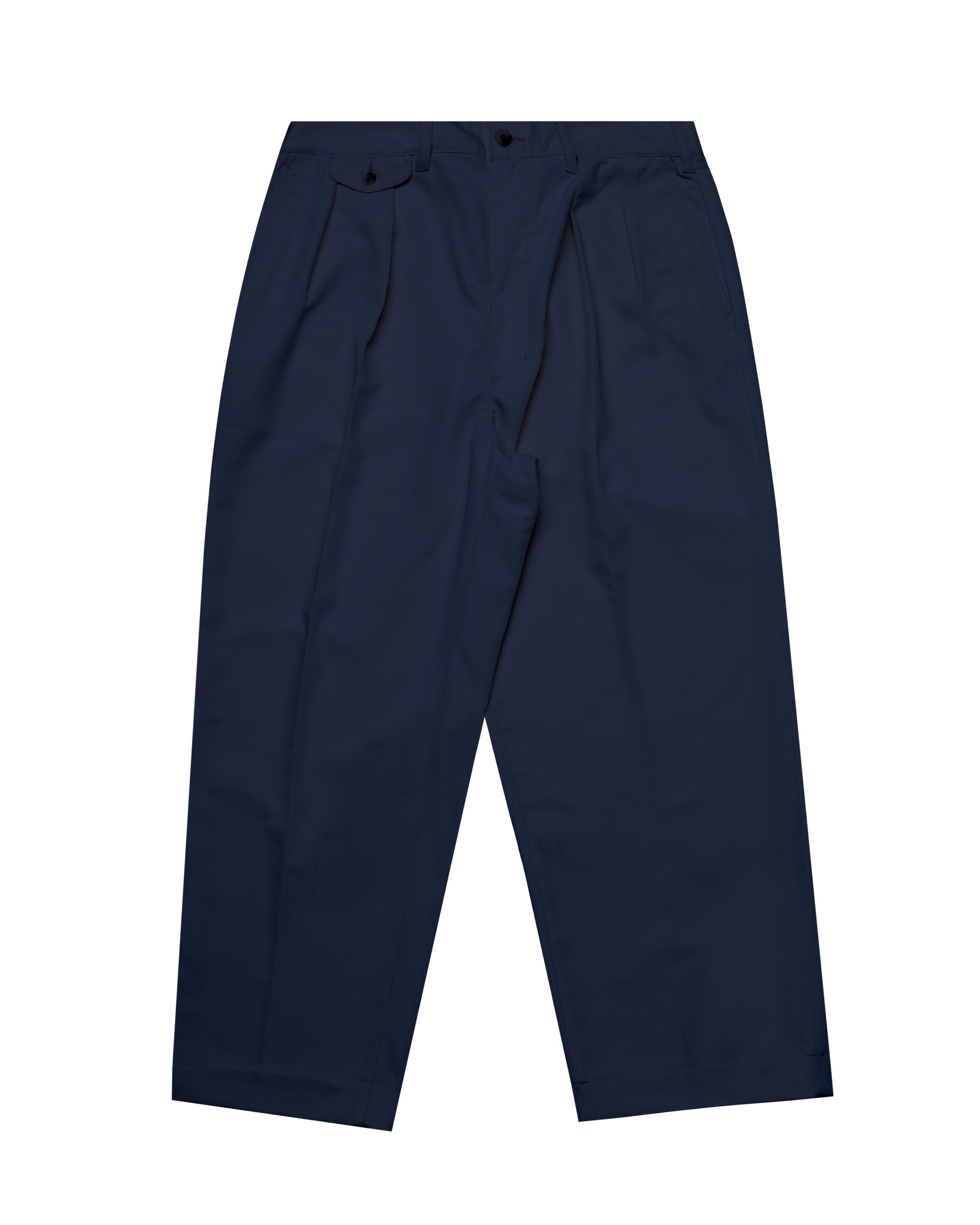 パンツ BEAMS PLUS 2 Pleats Trousers PE Twill 2-Pleat Twill Trousers in Khaki – Blue Owl Workshop