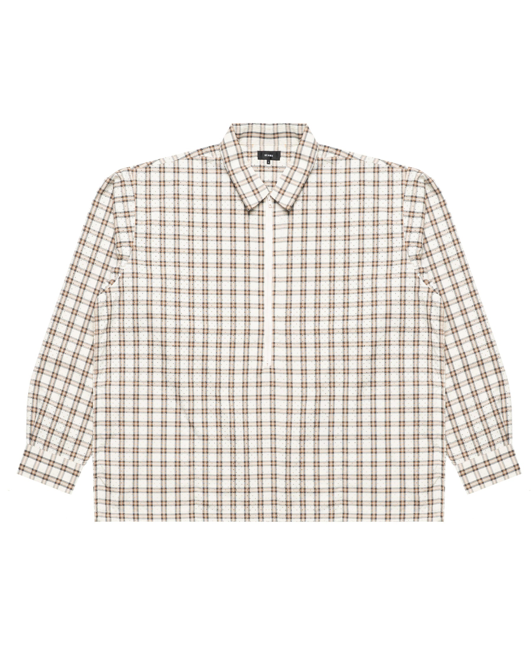 Beams Half Zip Pullover Shirt