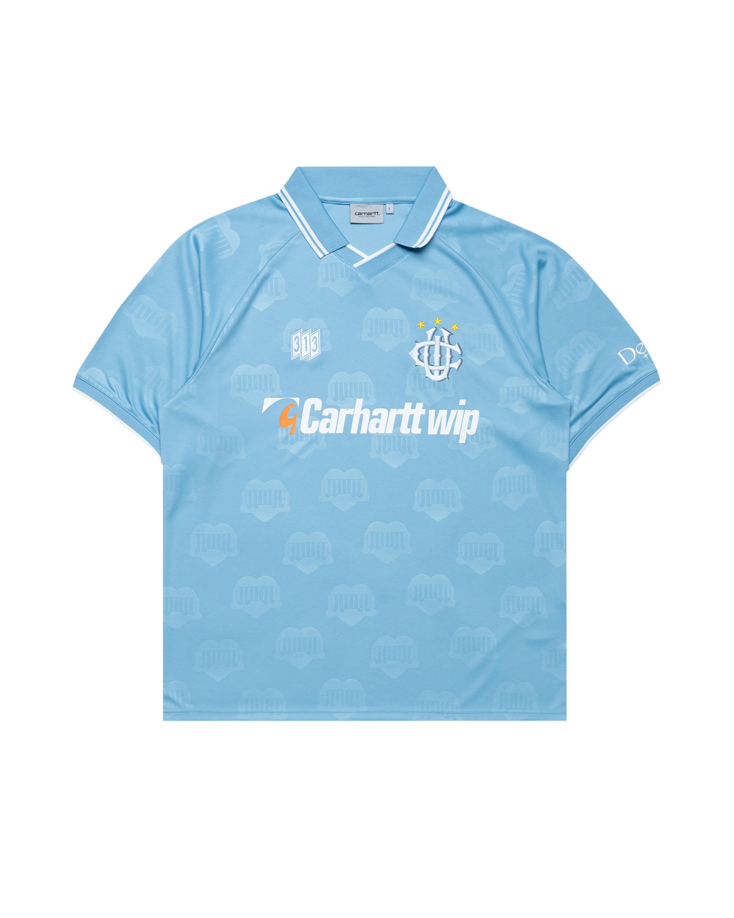 新作CARHATT WIP HARTT’S FOOTBALL T-SHIRT Carhartt WIP Hartt's Football Shirt Heart Trian Jacquard