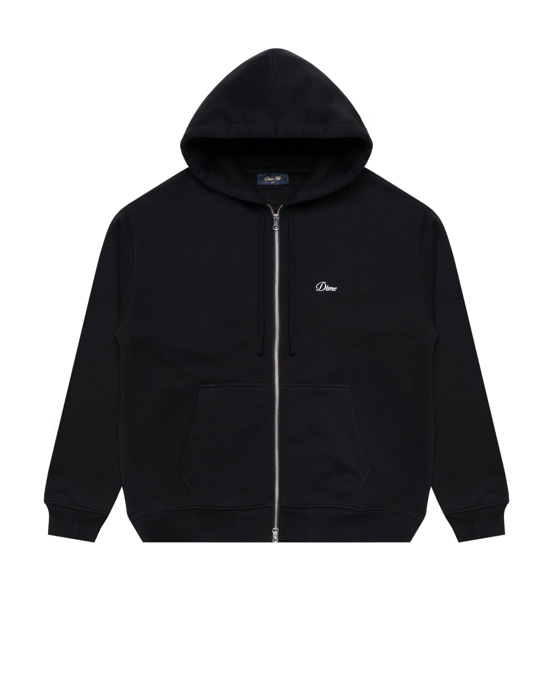 Dime Cursive Small Logo Zip Hoodie