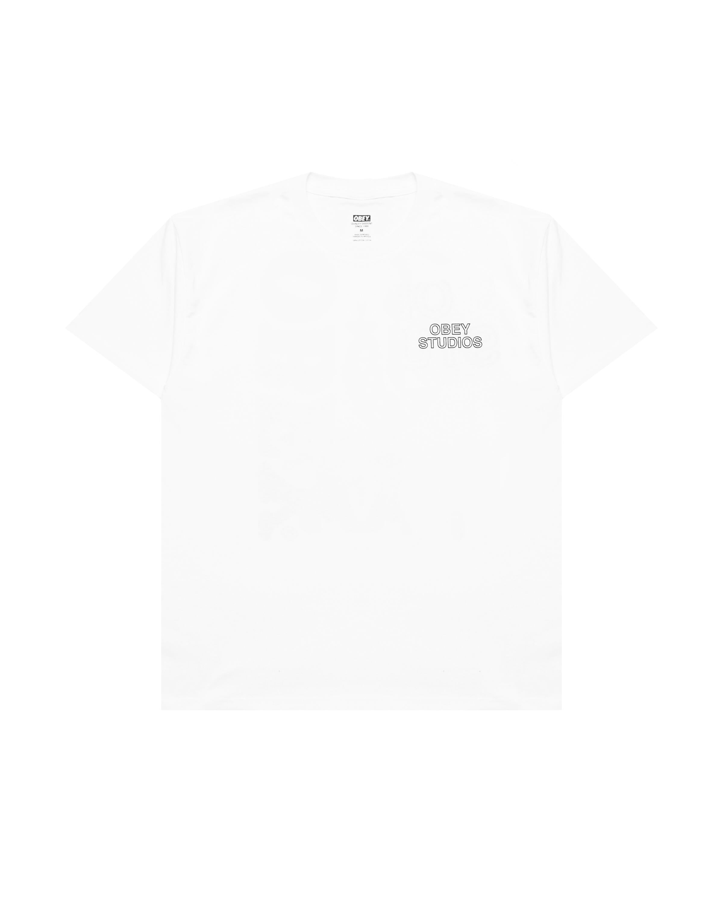 Tシャツ・カットソー OBEY Men T-shirt White 165264094 WHT Obey STUDIOS PALETTE TEE | 165264052-WHT | AFEW STORE