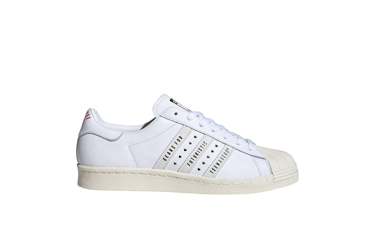 Adidas Super Star 80s Human Made 'White/Black' Shoes - Size 4