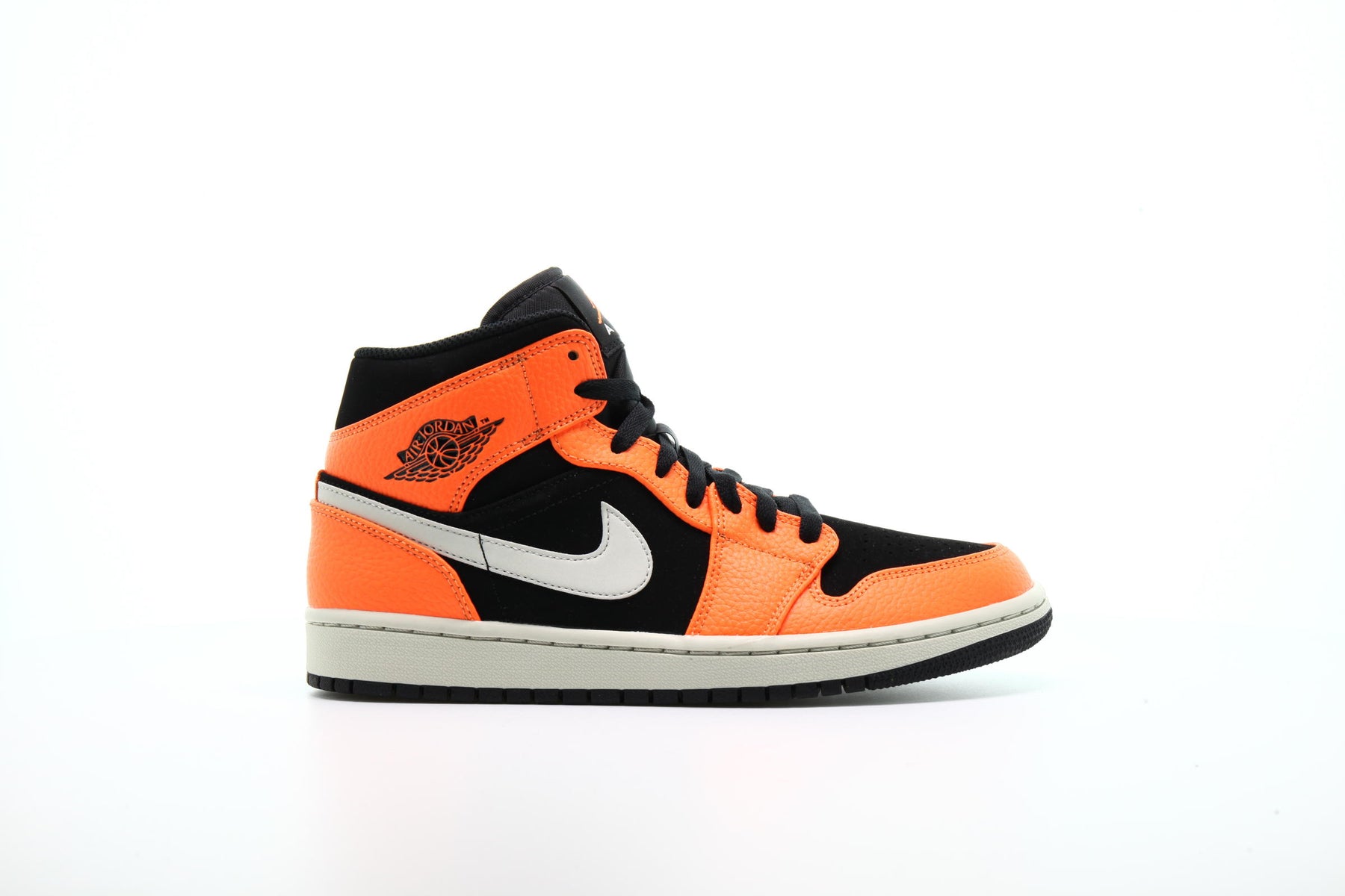 Air Jordan 1 Retro Mid "Black And Cone"