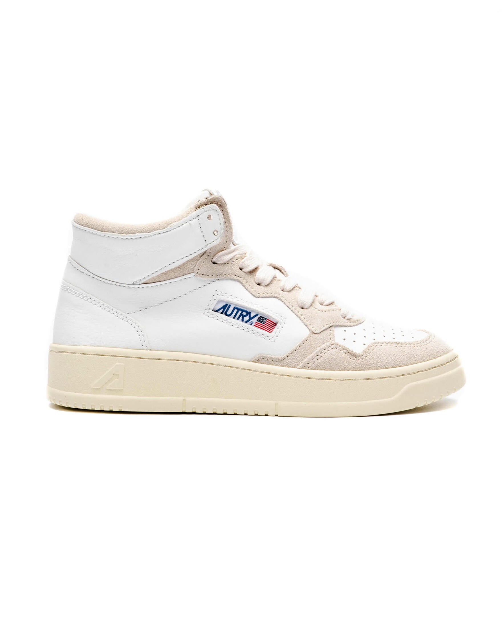 スニーカー AUTRY Medalist goatskin MID CUT sneakers Suede white AUMWGS0 Sneakers Medalist Men's | Autry