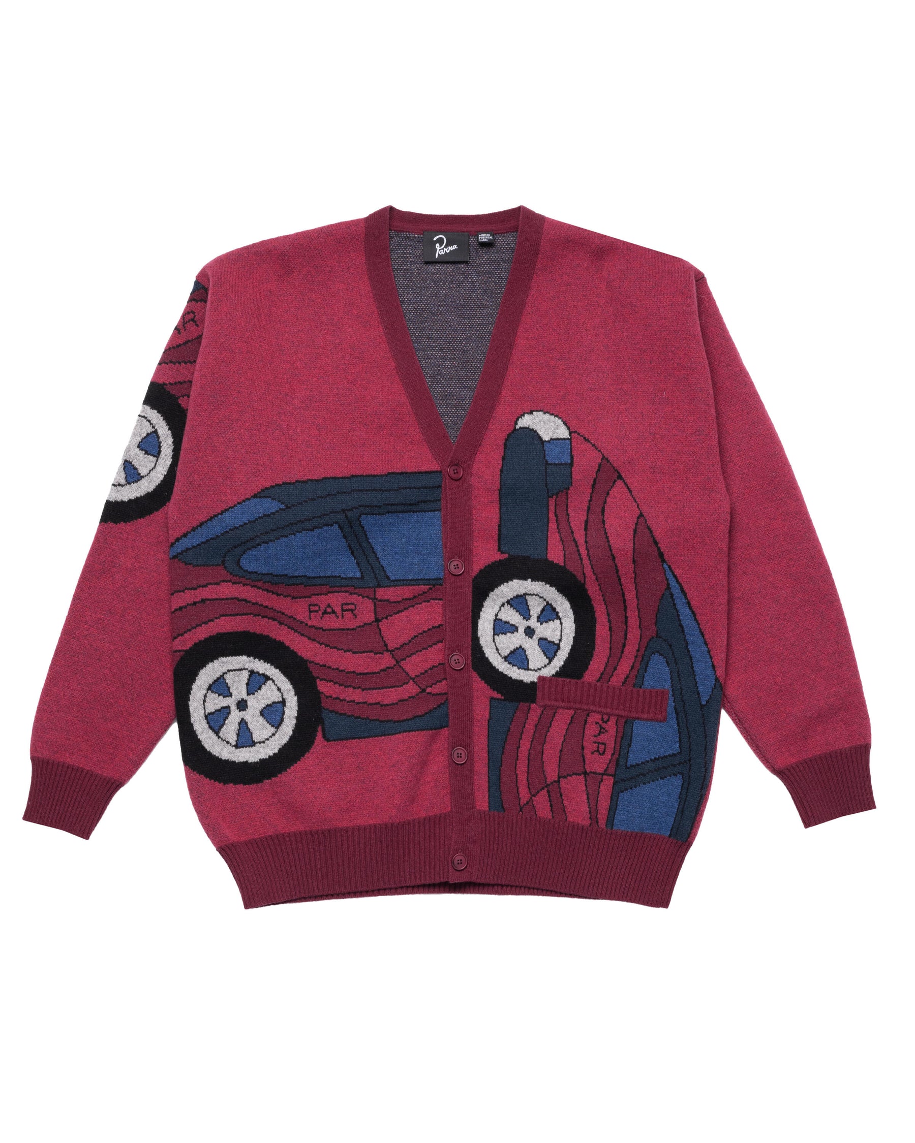 by Parra no parking knitted cardigan