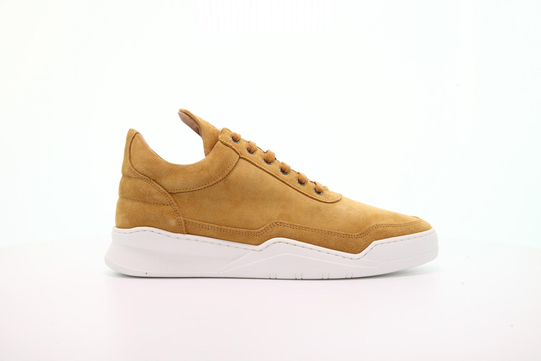 Filling Pieces Low Top Ghost Suede "Mustard"