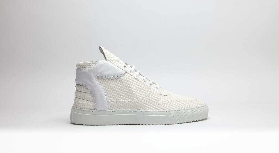 Filling Pieces Mid Top Transformed "Pyramid White"