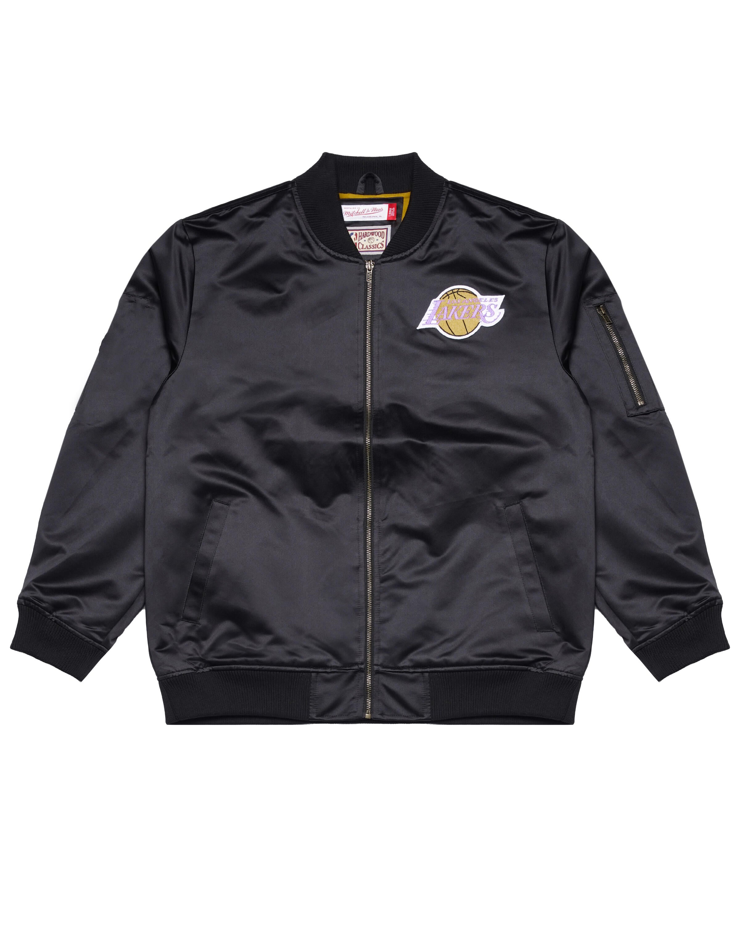 Lakers black satin clearance jacket