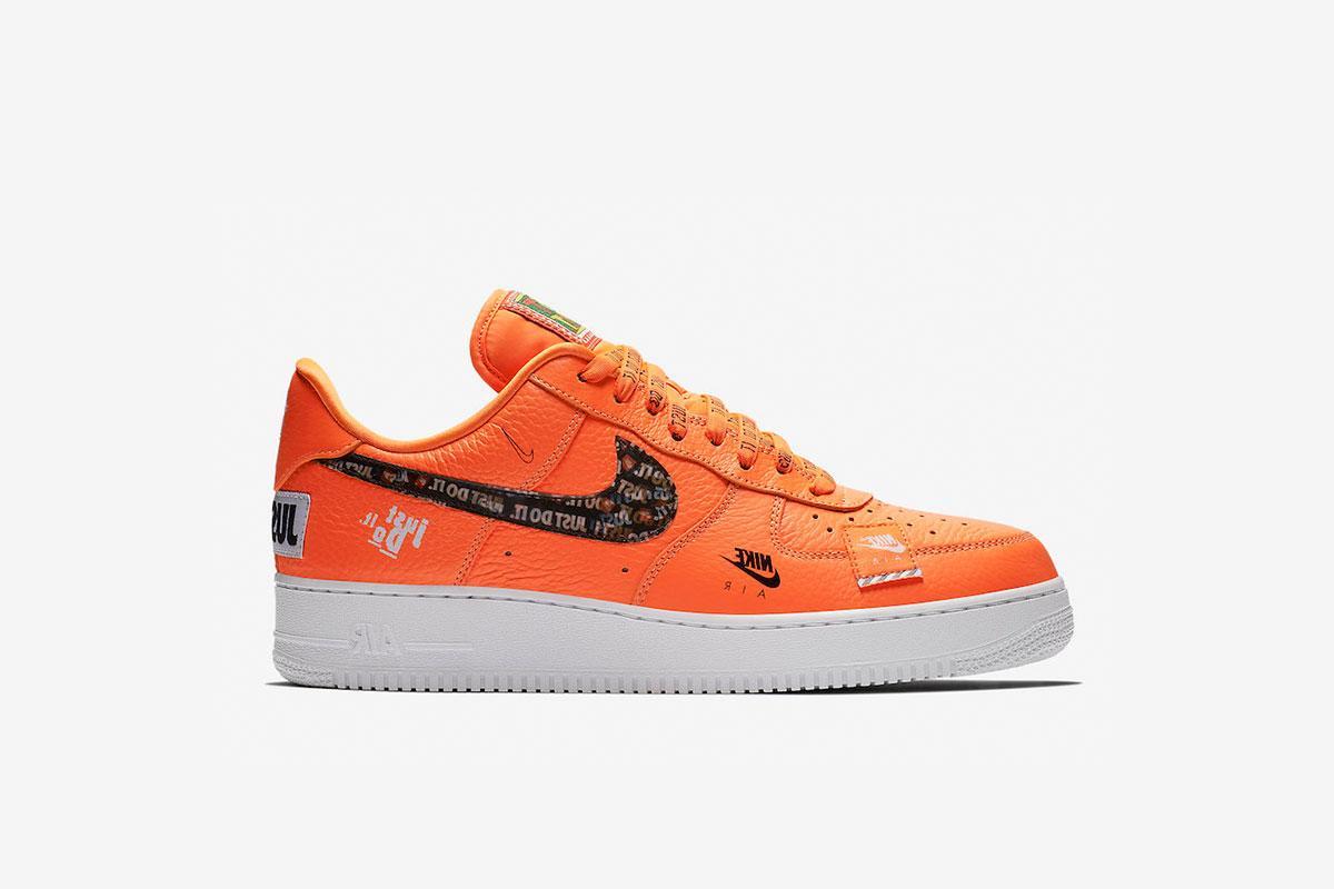 Nike Air Force 1 '07 PRM Just Do It "Total Orange"