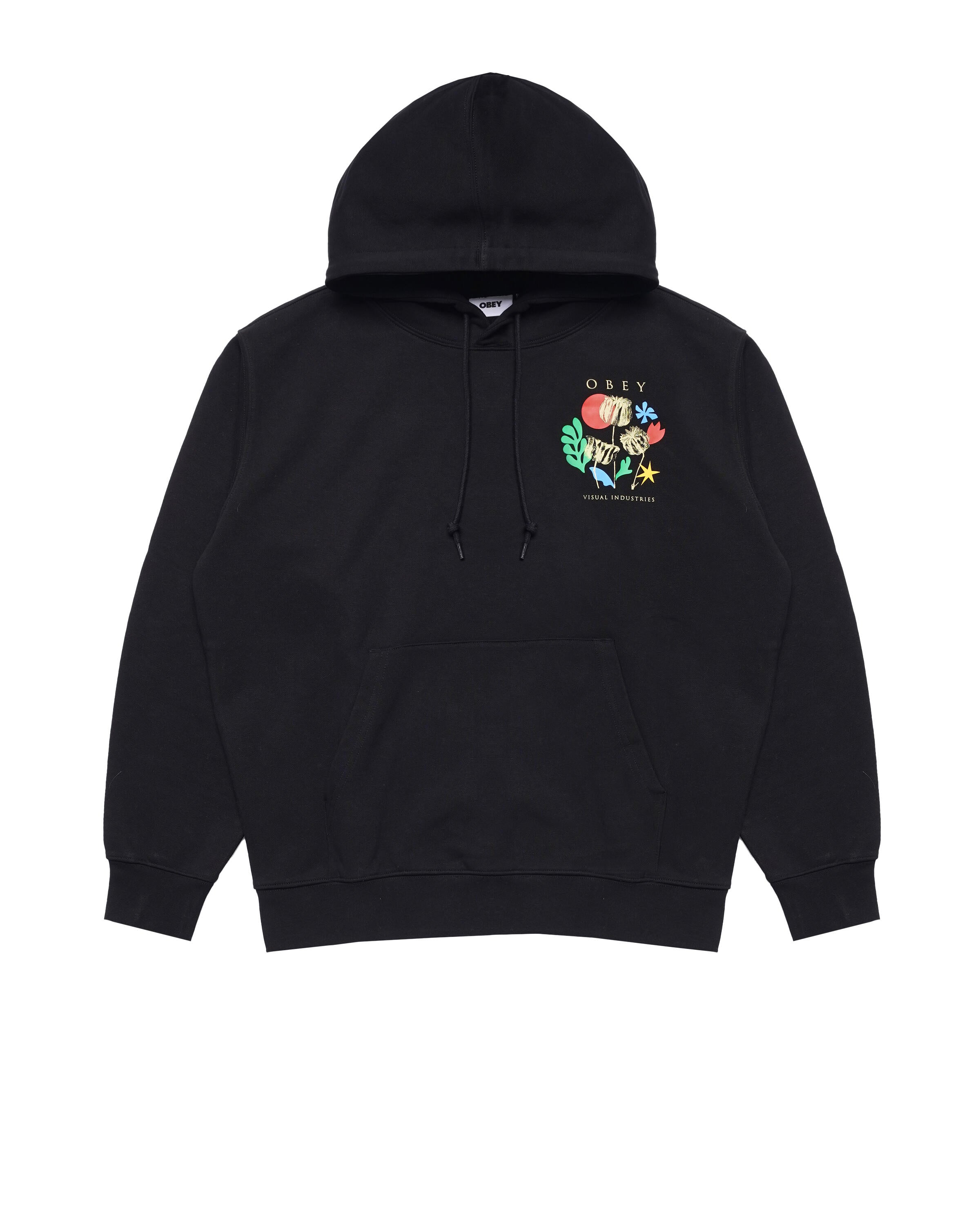 Obey novel bleached black hoodie online