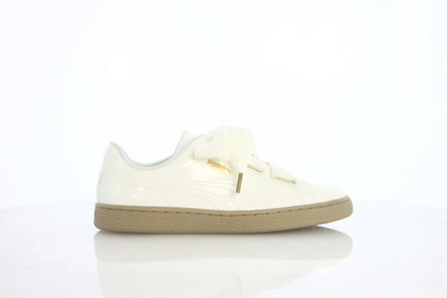 Puma Basket Heart Patent Womens "Marshmallow"