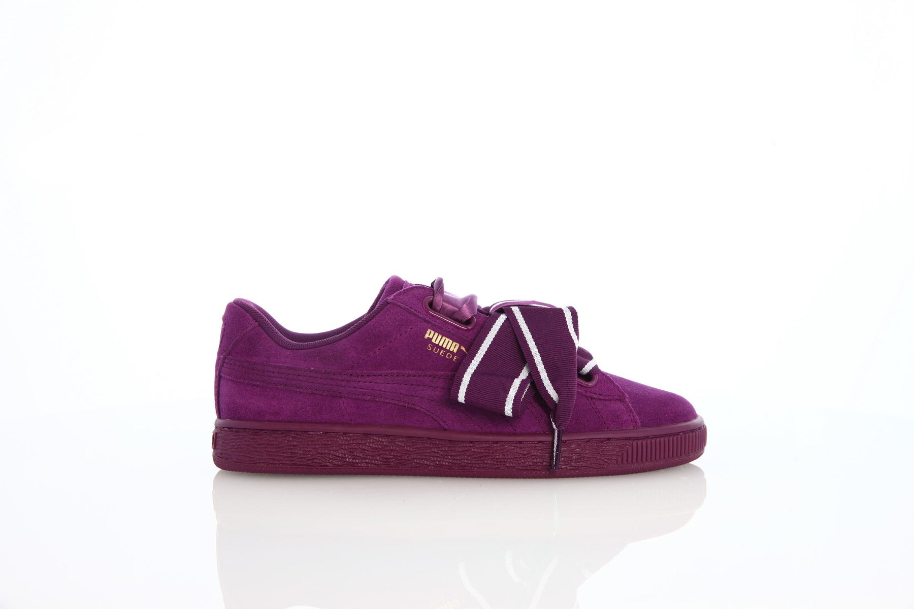 Puma Suede Heart Satin II Womens "Dark Purple"