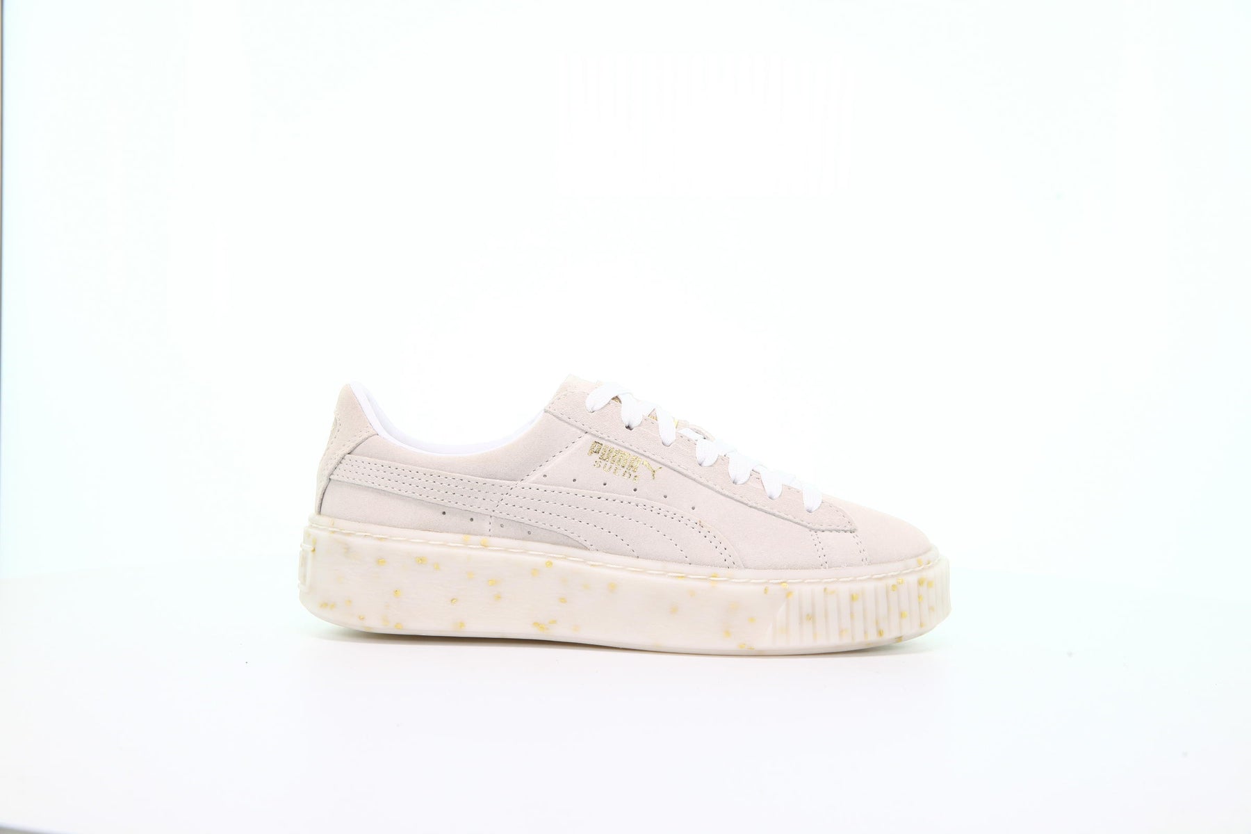 Puma Suede Platform Celebrate Womens "Puma White"