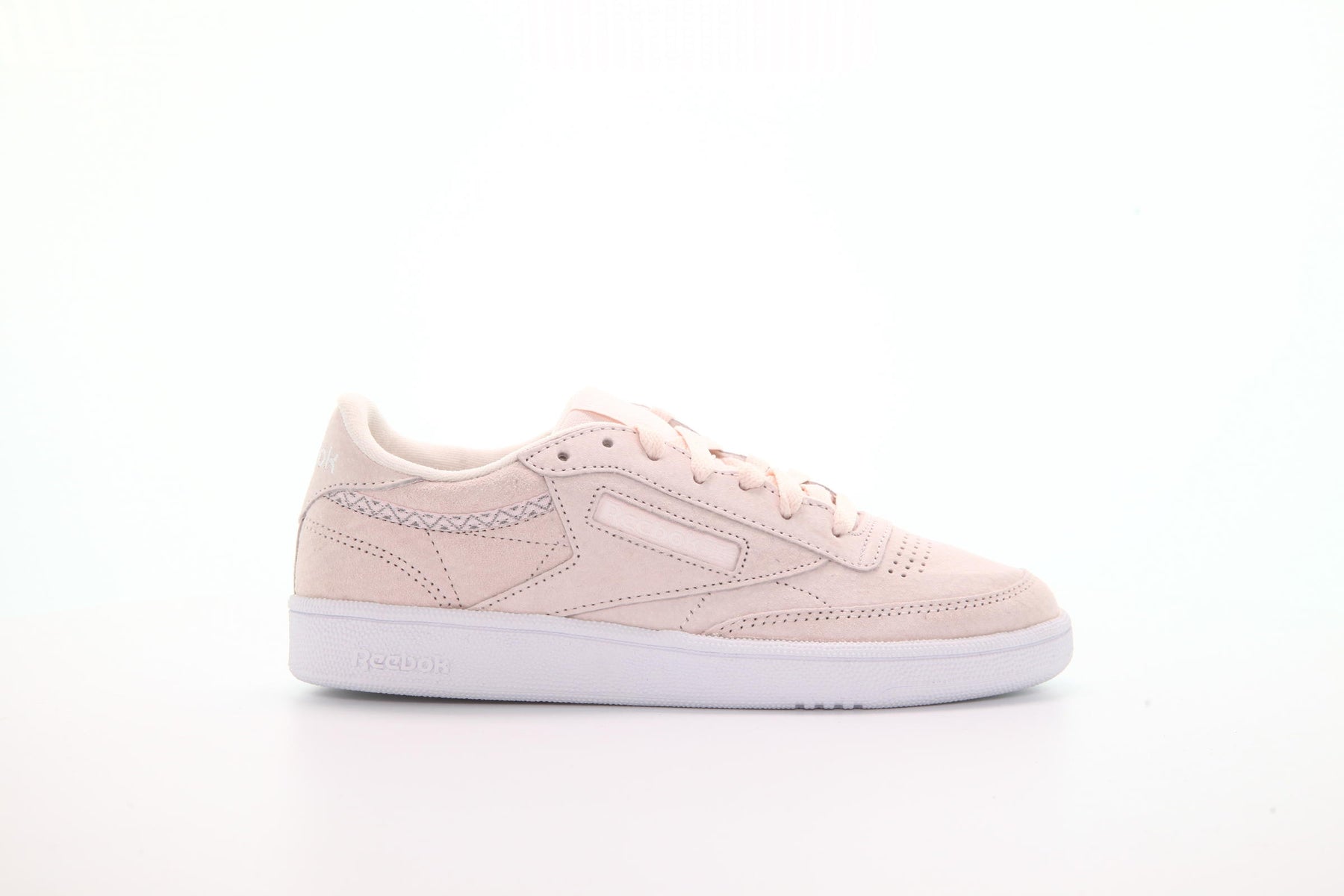 Reebok WOMENS Club C 85 Trim Nubuck "Pink"